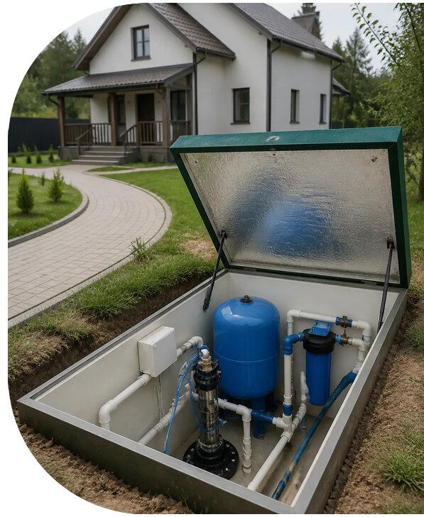 Автономное водоснабжение дома в Острогожске от 156465 р. | АПаруса-Стг